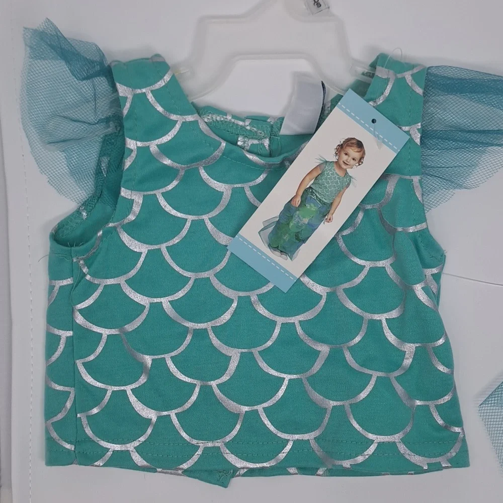 Old Navy New with tags 2pc Infant‎ Mermaid Costume Size 0-6M & 6-12M Months